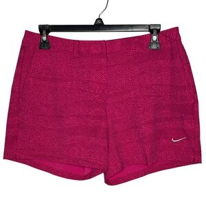 Nike Golf Dri Fit Women Size 4 Pink Snake Print Shorts Pickleball Hiking